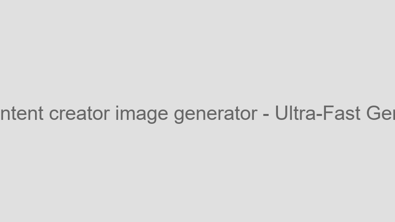 Ultra-Fast Generation