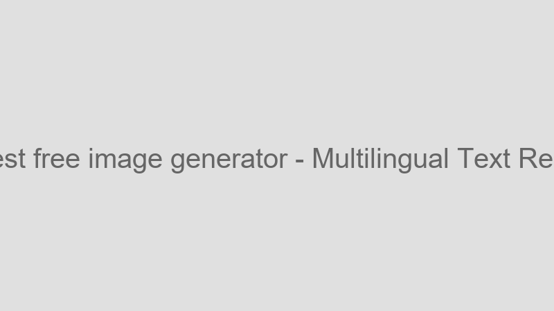 Multilingual Text Rendering