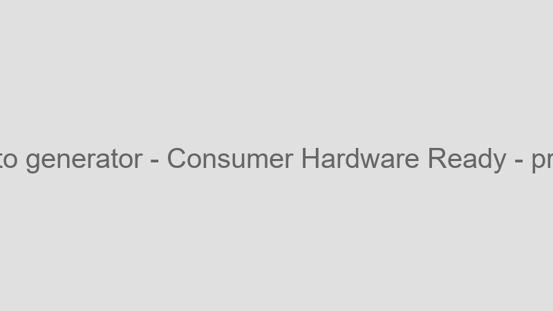 Consumer Hardware Ready